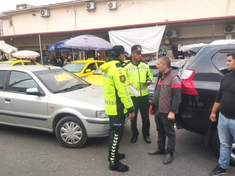 Naxçıvanda reyd - Qaydaları pozan sürücülər cəzalandırıldı