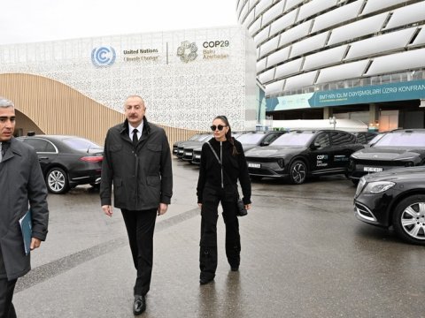 Mehriban Əliyeva Bakı Olimpiya Stadionundan paylaşım etdi