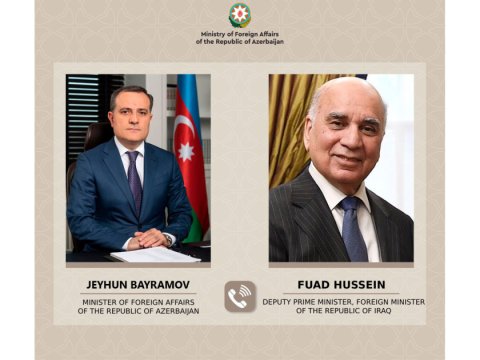 Ceyhun Bayramov həmkarı ilə danışıqlar apardı&nbsp;