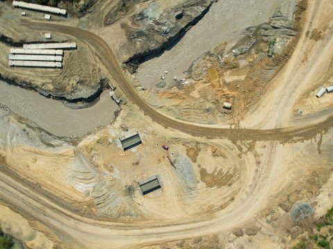 Əlicançay su anbarında tikinti işləri davam edir - FOTO