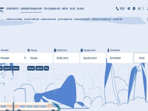 Dəmir yollarının saytı yeniləndi