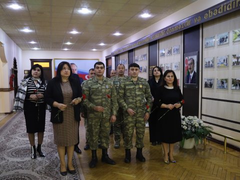 GDU-da Qarabağ müharibəsinin iştirakçıları və qazilərlə görüş - FOTO