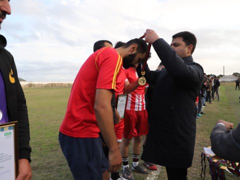 Neftçalada futbol üzrə final görüşü keçirilib - FOTOLAR