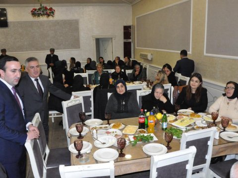 Şabranda şəhidlərimizin xatirəsinə ehsan süfrəsi açıldı