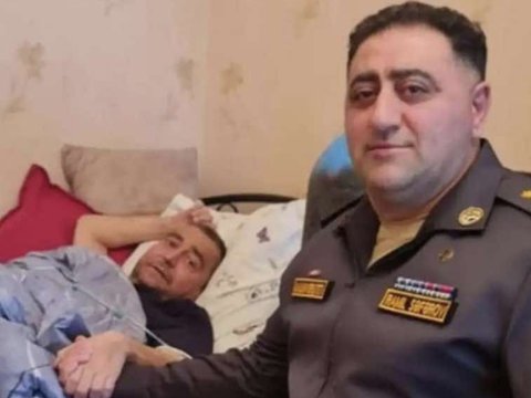 Ramil Səfərov meyxanaçını evində ziyarət etdi - FOTO