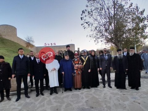 Dini liderlərin Qarabağa səfəri başa çatdı - FOTOLAR 