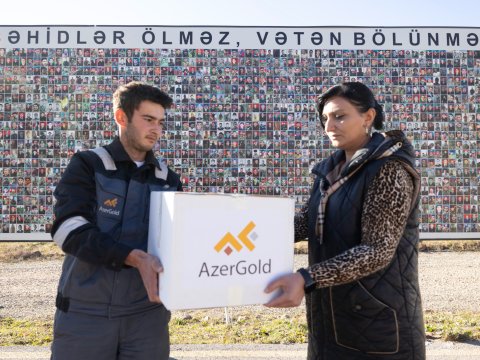 Daşkəsəndə Vətən müharibəsi şəhidlərinin ailələri və qazilər ziyarət edilib