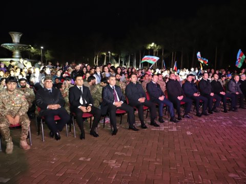 Neftçalada Zəfər Günü təntənəli şəkildə qeyd olunub