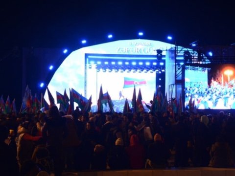 Bakıda Zəfər Günü belə qeyd edildi - VİDEO