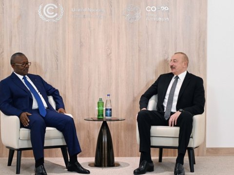 Azərbaycan lideri Qvineya-Bisau Prezidenti ilə görüşüb