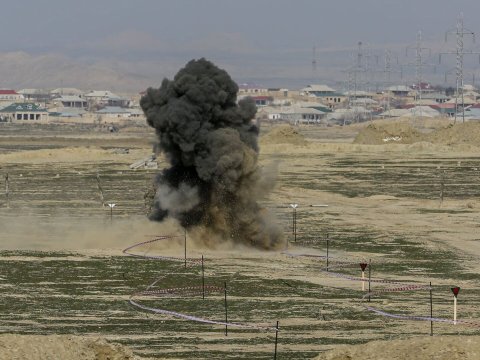 Hərbçimiz&nbsp;MİNAYA düşdü