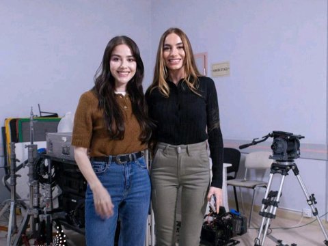 Arzu Əliyeva yeni filmin çəkiliş meydançasında - FOTO+VİDEO