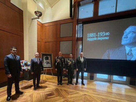 ABŞ-dəki səfirliyimizdə Atatürk anılıb