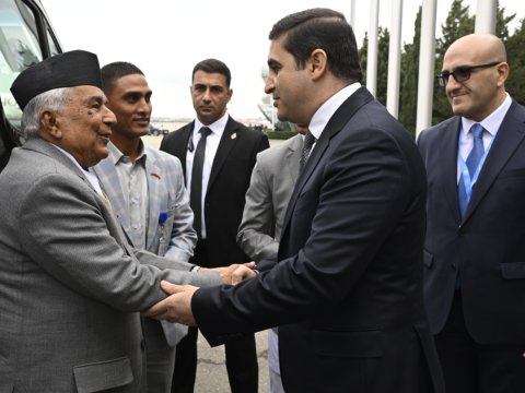 Nepal Prezidenti ölkəmizə gəldi