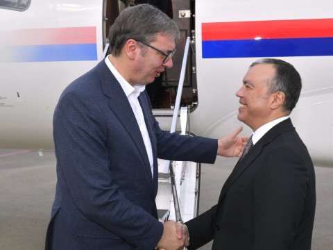Aleksandar Vuçiç Bakıya gəldi