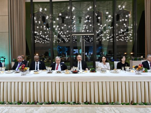 Bakıya gələn liderlərə ziyafət VERİLDİ