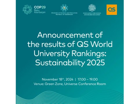 Dünyanın ən yaxşı universitetləri Bakıda AÇIQLANACAQ