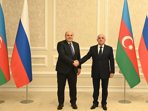 Əsədovla Mişustin əməkdaşlıqdan danışdılar