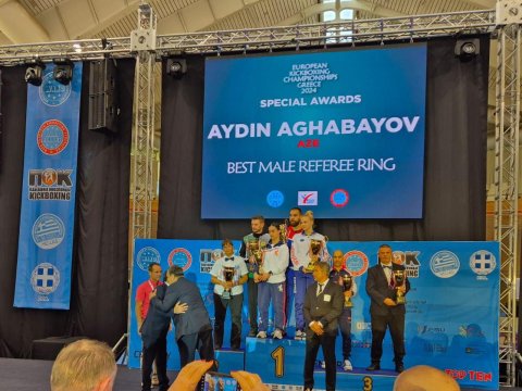 Azərbaycanlı hakim Yunanıstanda mükafata layiq görüldü - FOTO
