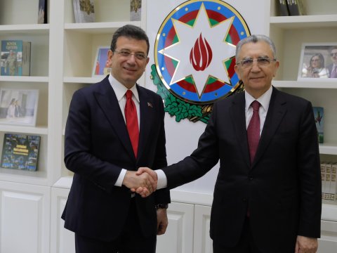 İmamoğlu Eldar Əzizovla görüşdü - FOTO