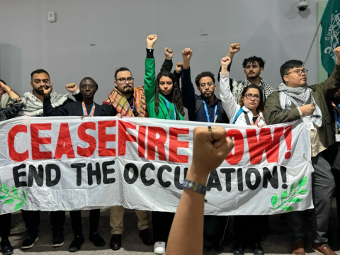 COP29-da aktivistlər aksiya keçirib