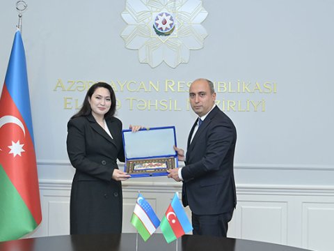 Emin Əmrullayev özbəkistanlı nazirlə görüşdü&nbsp;- FOTO