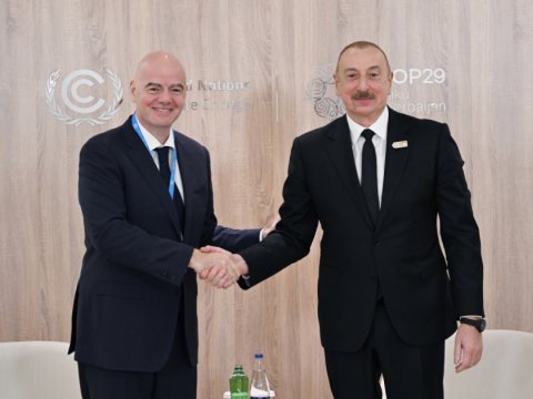 FIFA prezidenti İlham Əliyevə TƏŞƏKKÜR ETDİ
