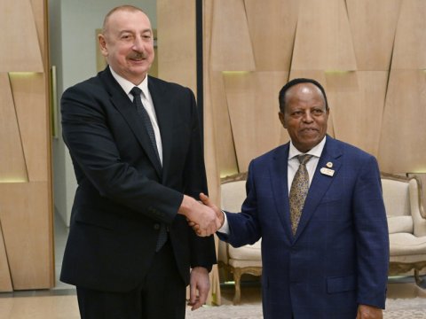 İlham Əliyev Efiopiya Prezidenti ilə görüşüb