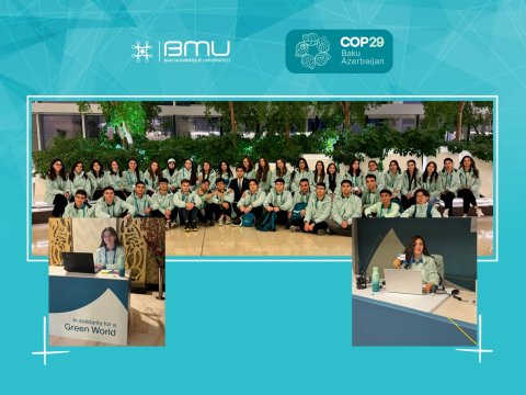Bakı Mühəndislik Universitetinin tələbələri COP29 tədbirində