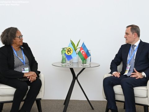Ceyhun Bayramov CARICOM-un baş katibi ilə danışıqlar apardı