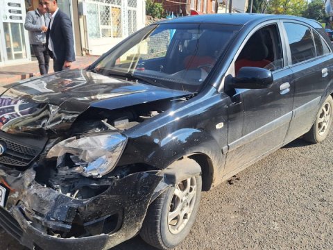 Lənkəranda zəncirvari qəza - 6 maşın əzildi