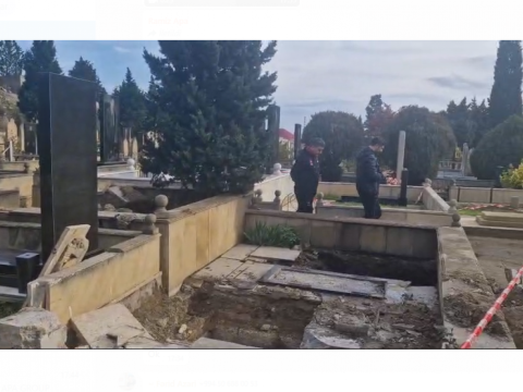 Keşlə qəbiristanlığından 5 məzar başqa əraziyə köçürüldü