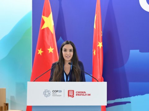 Leyla Əliyeva Çin pavilyonunda - FOTO