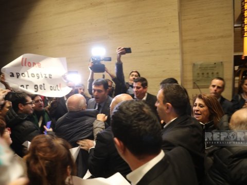 Ermənipərəst senatorun mühafizəçiləri Bakıda zorakılıq edib - BƏYANAT