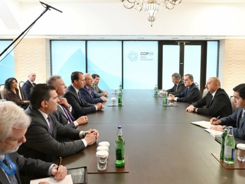 Prezident ABŞ nümayəndə heyəti ilə görüşdü - YENİLƏNİB