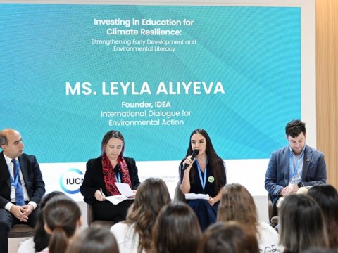 Leyla Əliyeva COP29-da müzakirələrdə iştirak edib - FOTO
