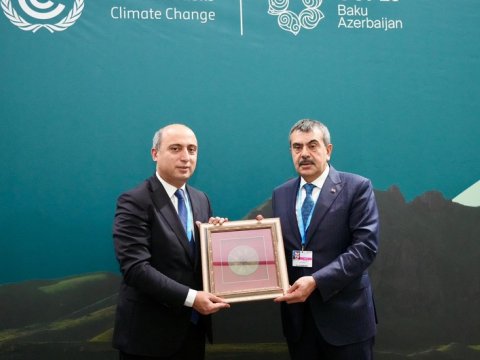 Emin Əmrullayev türk həmkarı ilə görüşdü