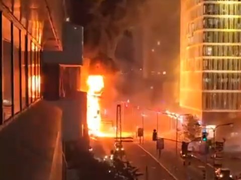 İsrail bombalandı - Qorxunc GÖRÜNTÜLƏR