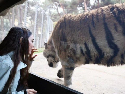 Leyla Əliyeva&nbsp;Bakı Zooparkında - FOTO