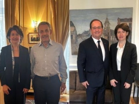 Erməni səfir Fransanın eks-prezidentlərilə görüşdü