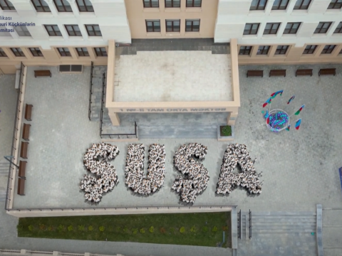 Şuşa şəhərində fləşmob - VİDEO