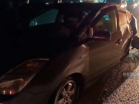 Bakı-Qazax yolunda 4 maşın toqquşdu - YARALILAR VAR (VİDEO)