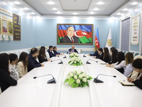 Gəncə Dövlət Universitetinə işə qəbul olanlarla görüş keçirilib - FOTO