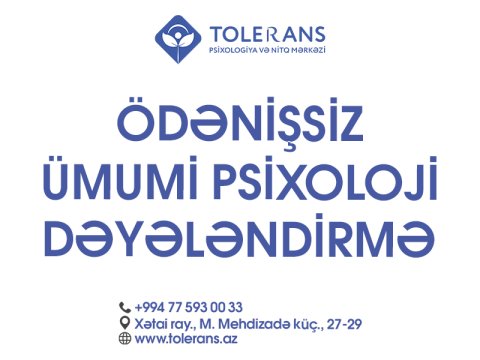 Sağlam Gələcək üçün Ödənişsiz Psixoloji dəyərləndirmə - Aksiyadan yararlanın&nbsp;