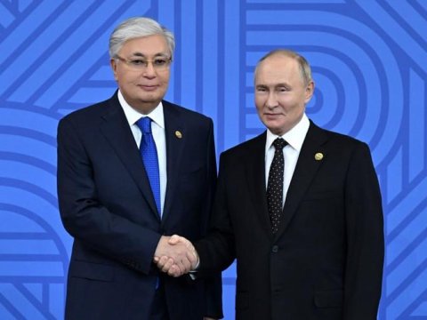 Putin Astanada belə qarşılandı - VİDEO