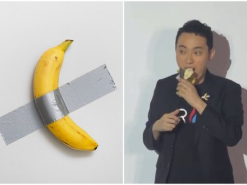 6.2 milyon dollara alınan bananı yedi - VİDEO