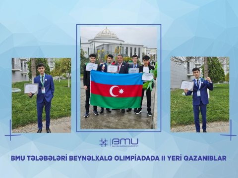 BMU tələbələri beynəlxalq olimpiadada II oldular