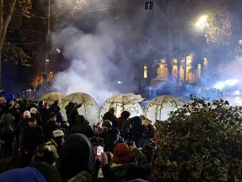 Tbilisidəki aksiyalarda 50 nəfər&nbsp;saxlanıldı