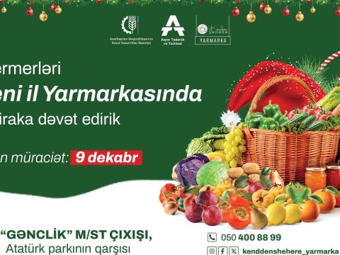 Yeni il yarmarkasında iştirak üçün&nbsp;qeydiyyat başladı