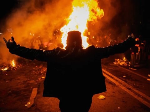 Gürcüstandakı etirazlar FOTOLARDA